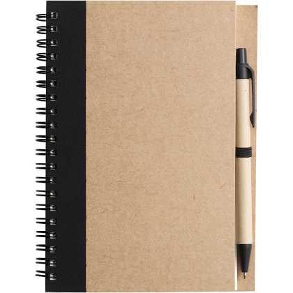 Notebook with ballpen