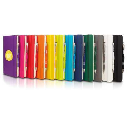 A5 Dimes Soft Touch Notebook & Pen Set