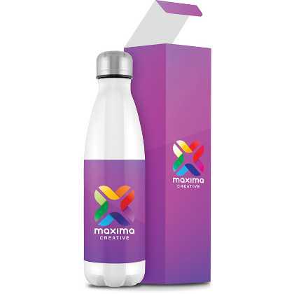 Mood® Vacuum Bottle - Gloss White (Spot Colour Print)