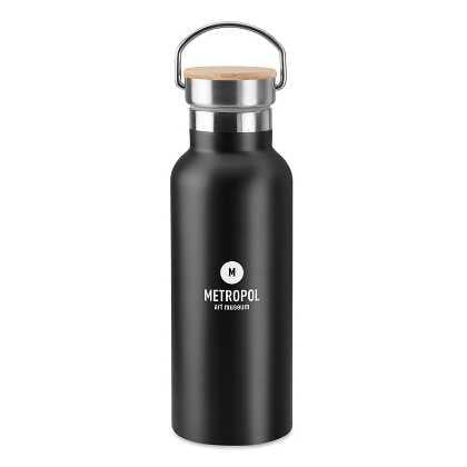 HELSINKI vacuum flask with bamboo lid