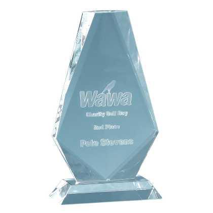 17.5cm Optical Crystal Cropped Iceberg Award