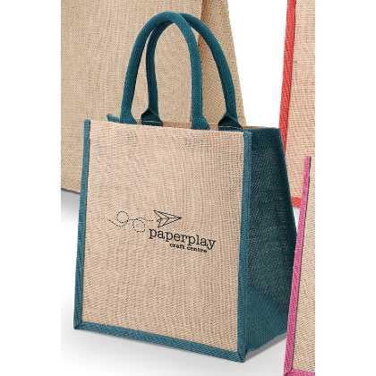 Green & Good Brighton Natural/ Coloured Jute Bag