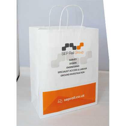 Twisted Paper Handle Carrier Bag