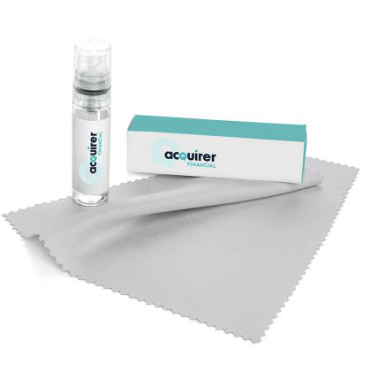 2 Piece Glasses and Screen Cleaning Kit in a Printed Box