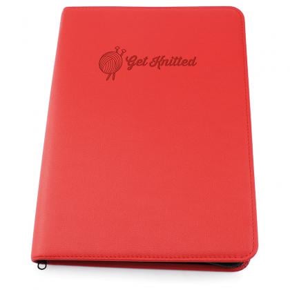 ECO a4 zipped conference portfolio with gussetted pocket for small laptop or tablet in COMO rPET