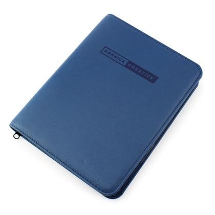 ECO a5 zipped conference folder in COMO rPET