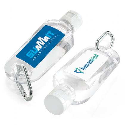 70ml Antibacterial Hand Sanitiser on a Carabiner Clip