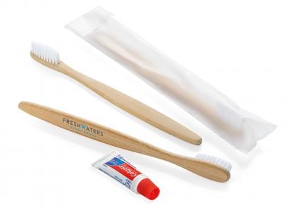 Bamboo Toothbrush & Colagte Toothpaste