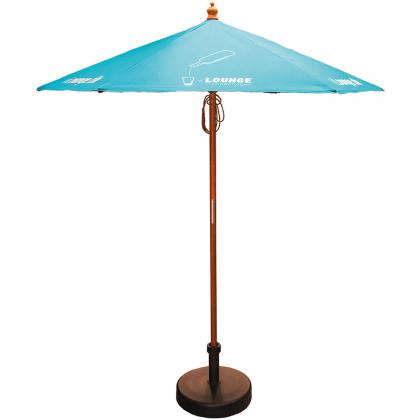 2m Round Wooden Parasol (20942)