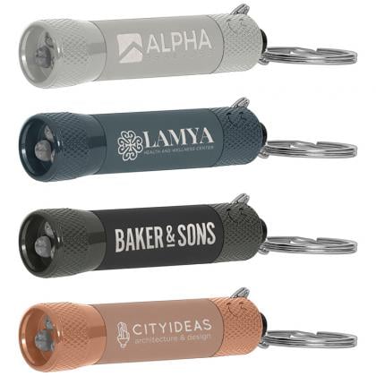 Chroma Softy Monochrome Metallic 3 LED Flashlight Keychain